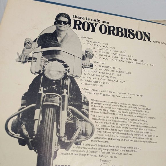 2 Vintage Roy Orbison Vinyl Record Albums. Great Gift! - Picture 4 of 11
